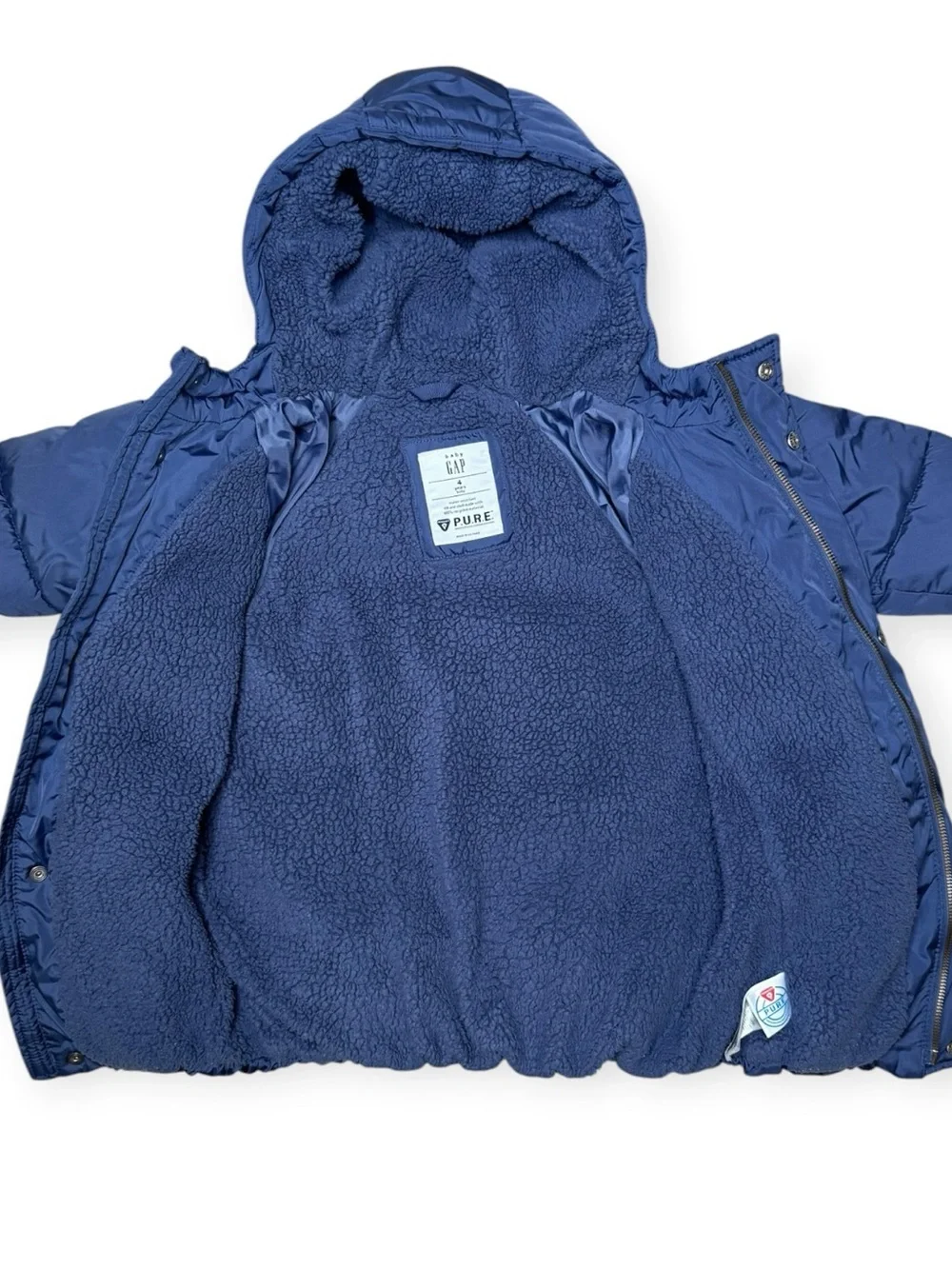 Baby Gap Kids Warmest Parka Puffer Jacket 4 yo Hooded PrimaLoft Fleece Lined